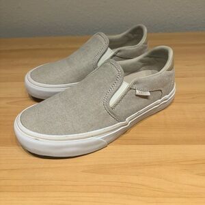 Vans Women’s Beige Slip-Ons